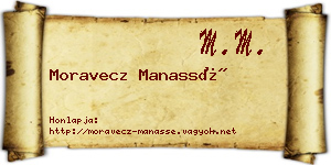 Moravecz Manassé névjegykártya